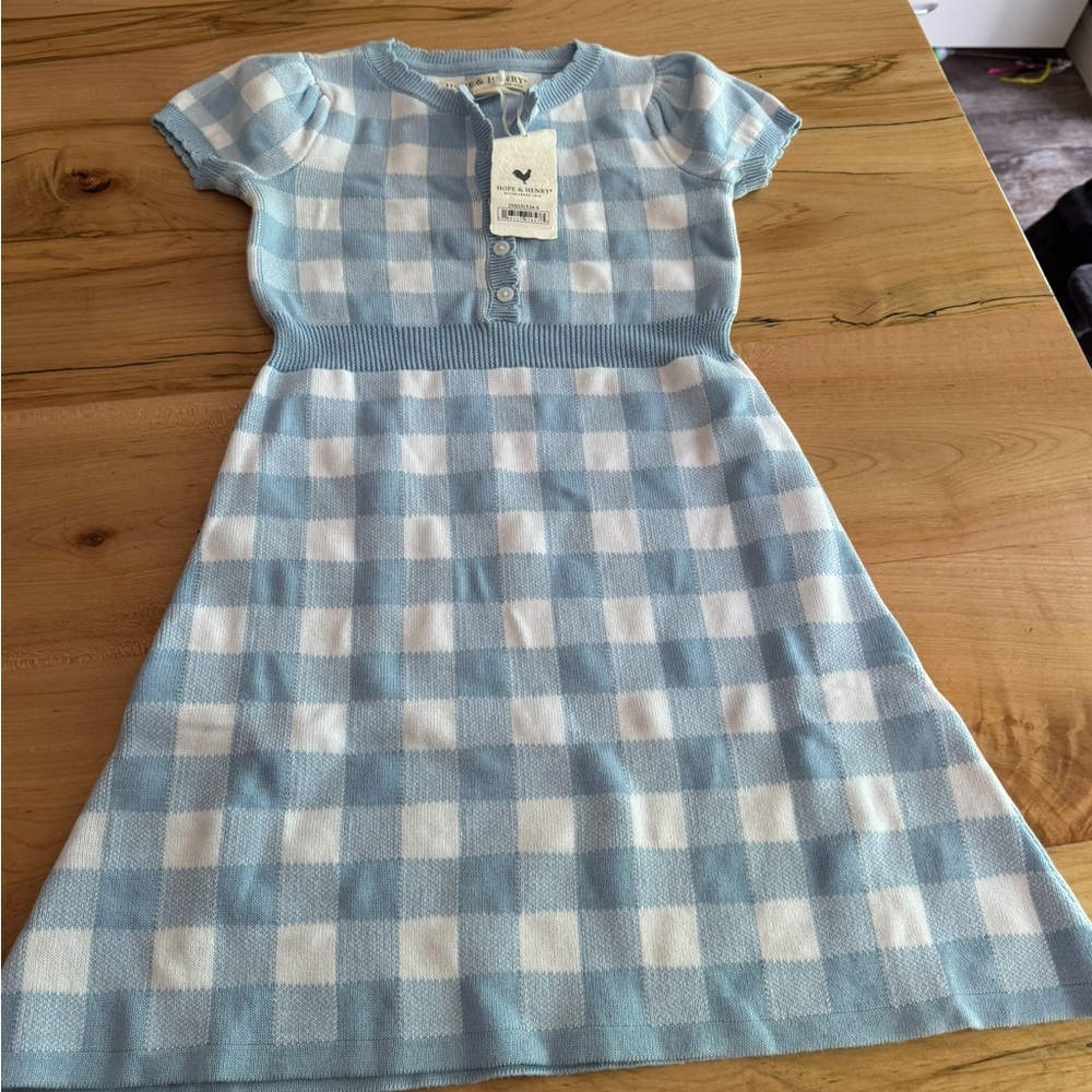Hope & Henery blue and white dress